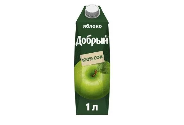 Сок Добрый яблоко 1 л.