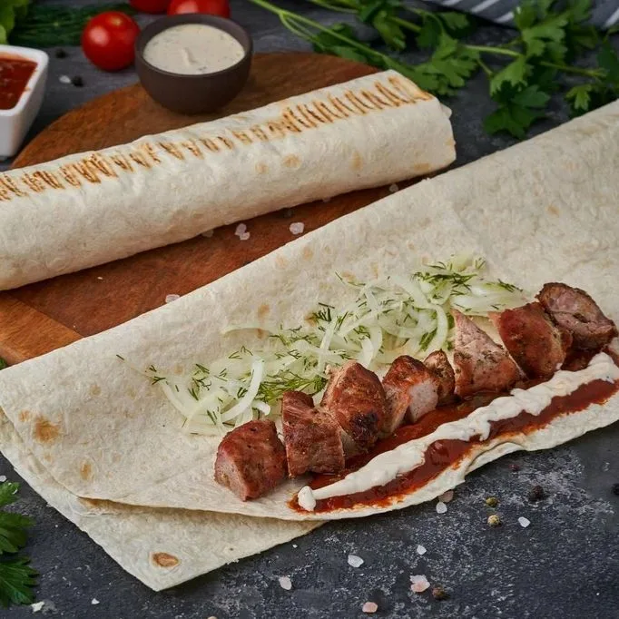 Шашлык куриная грудка в лаваше