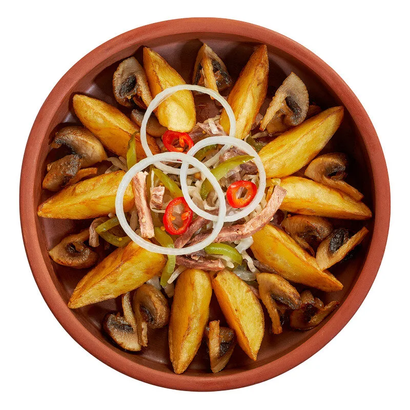 Тёплый салат с говядиной