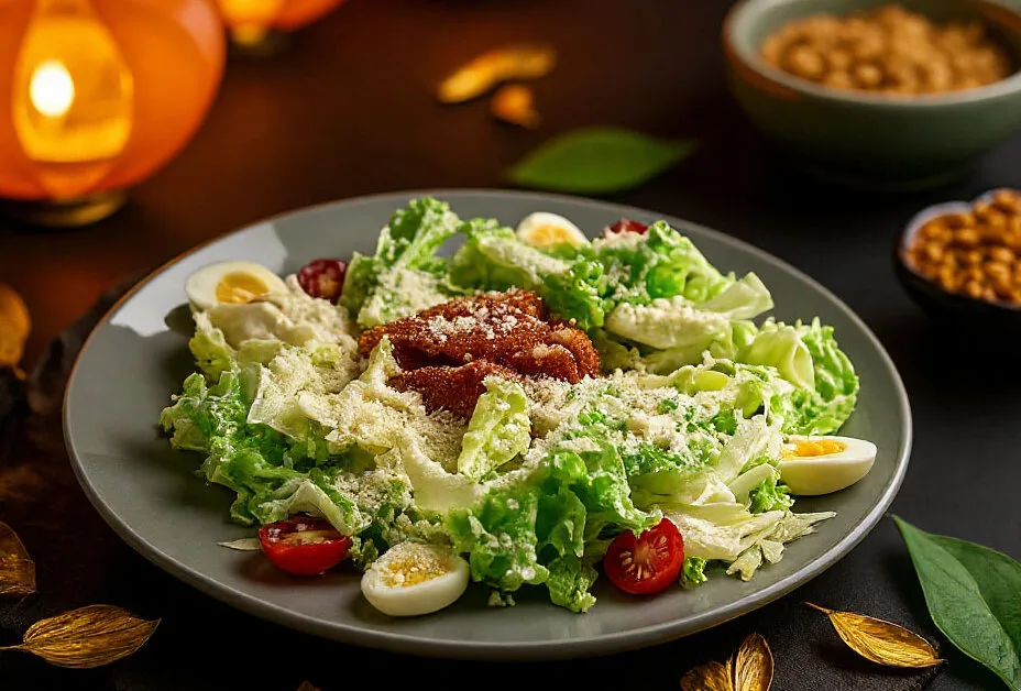 Салат Цезарь с курицей