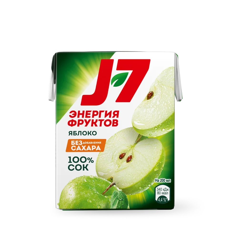 Сок J7 яблочный 0,2 л