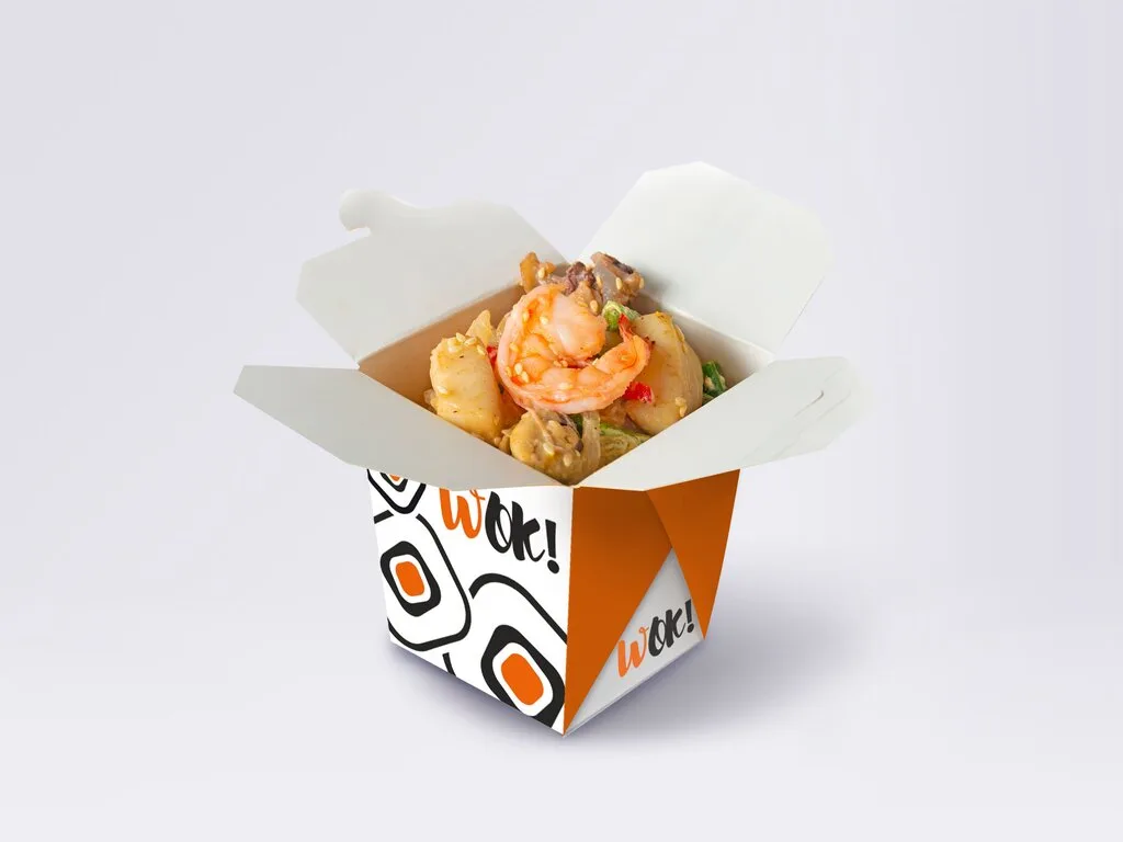 Рисовая лапша Фунчоза с морепродуктами