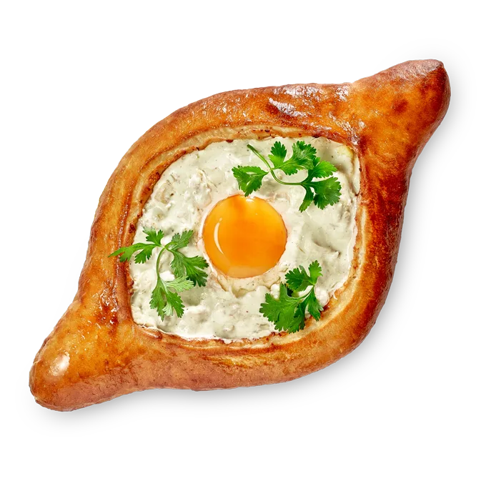 Хачапури по-аджарски чкмерули