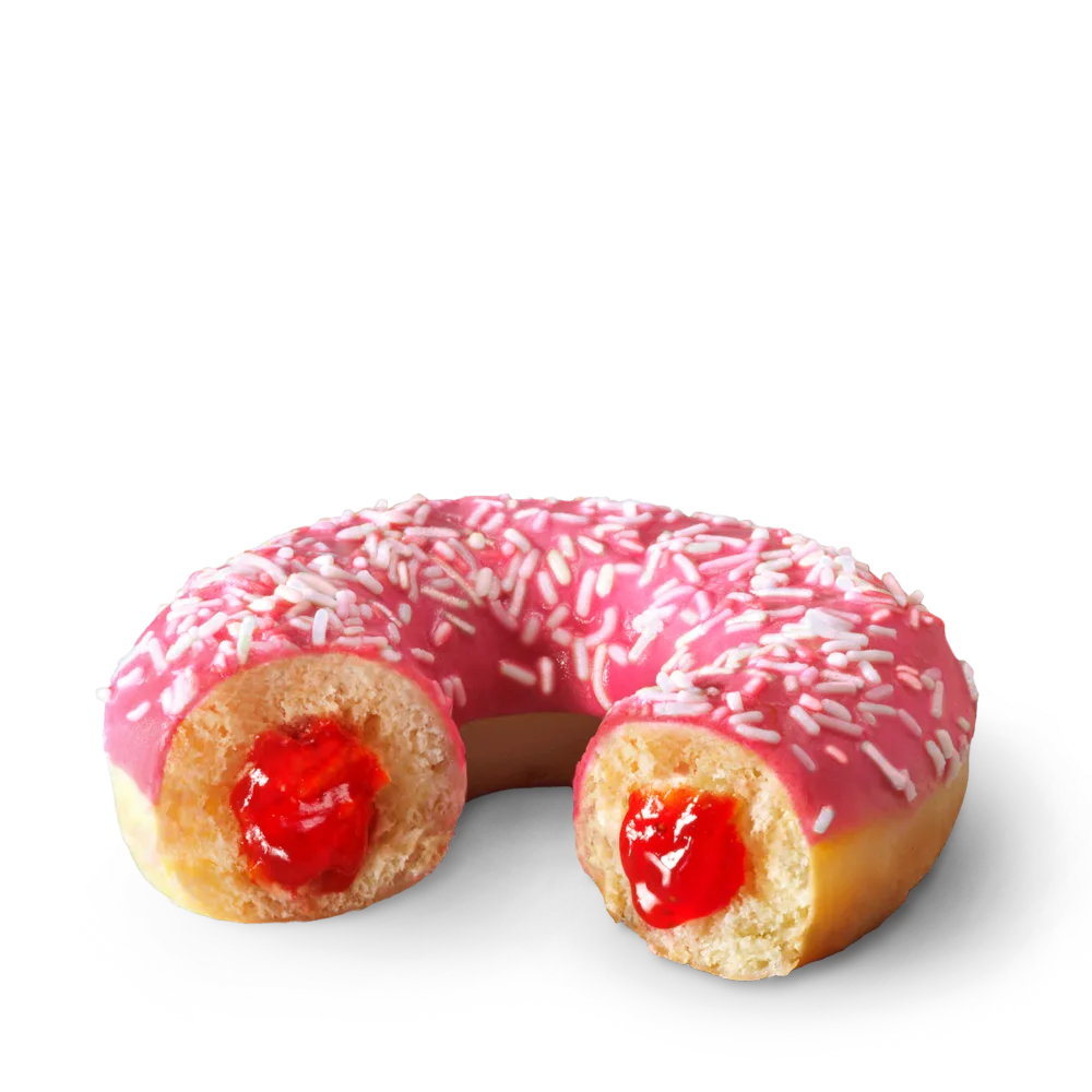 Донат Клубничный